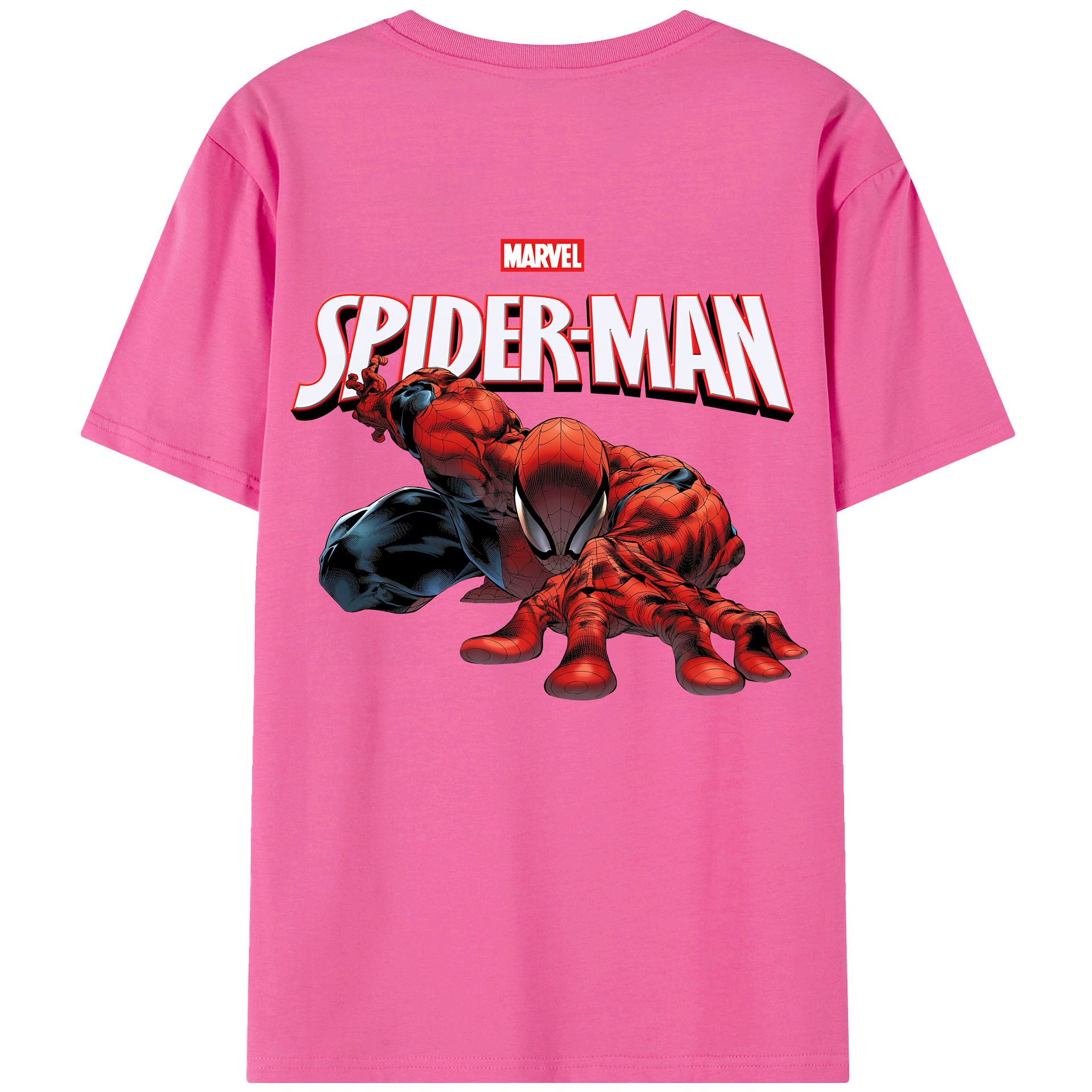 （画像用） Spider Man スパイダーマン レディース半袖Tシャツ(バックプリント)